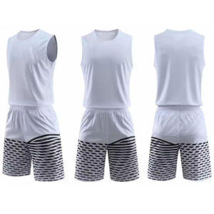Custom Basketball Uniform — White Snakeskin Set