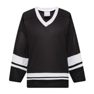 Custom Ice Hockey Jersey — Classic Black & White Kit